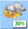 Chance Thunderstorms. Chance for Measurable Precipitation 30% Chance Thunderstorms. Chance for Measurable Precipitation 30%